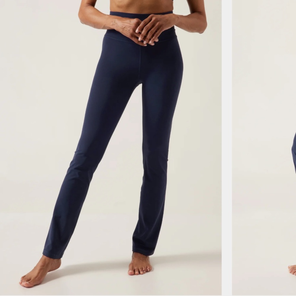 Athleta Size S Small Elation Straight Leg Pants Dark Blue